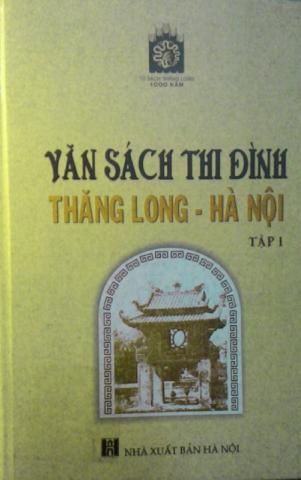 Văn sách thi đình Thăng Long tập 1