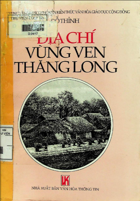 Địa chí vùng ven Thăng Long