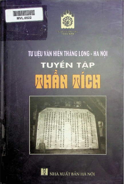 Tư liệu Văn Hiến Thăng Long - Hà Nội tuyển tập thần tích