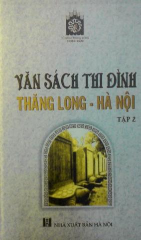 Văn sách thi đình Thăng Long Hà Nội tập 2