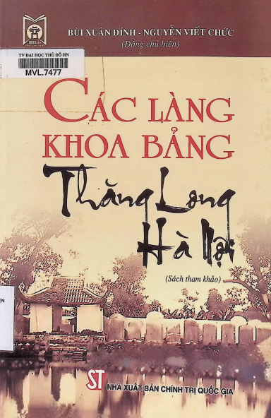 Các làng khoa bảng Thăng Long - Hà Nội