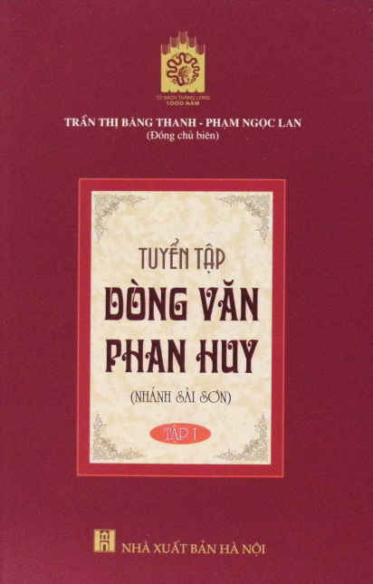Tuyển tập dòng văn Phan Huy (Nhánh Sài Gòn) tập 1